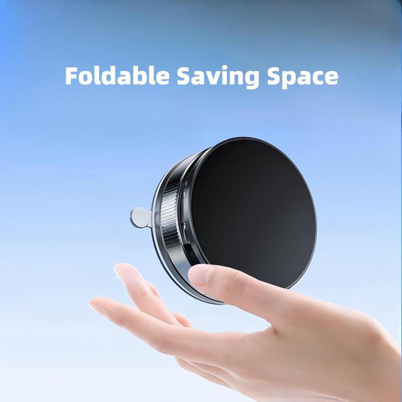 360° Adjustable Vacuum Magnetic Phone Holder, Suction Cup Phone Mount for Magsafe, Portable Cell Phone Holder for Car,Makeup/Gym/Mirror, Fit for All Iphone Iphone 11 and Above